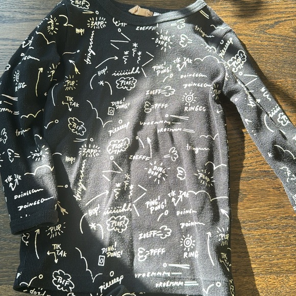 SIZE 3T/3X BOYS PAJAMAS BLACK AND WHITE SO WHAT COMPANY - Picture 2 of 5